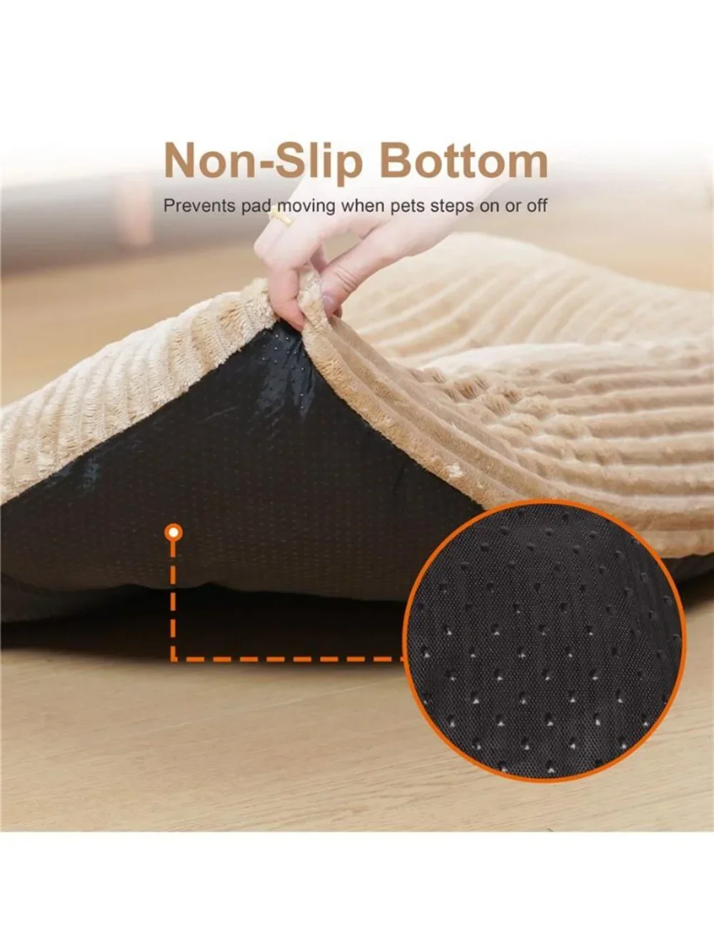 Washable Dog Bed Deluxe Plush Crate Comfy Kennel Pad Anti-Slip Pet M(30